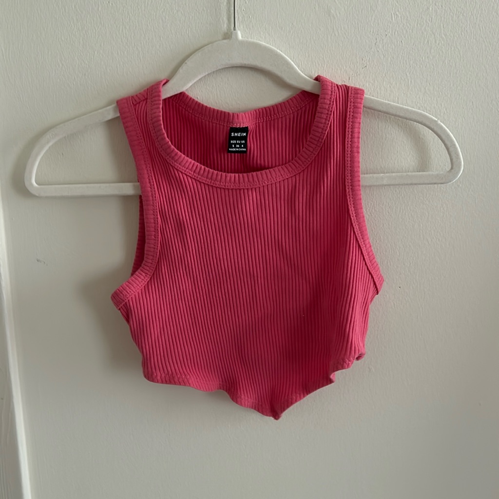 Shein Pink Crop Top
